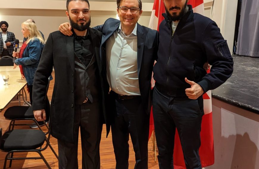 Mahyar Ajdari And Pierre Poilievre