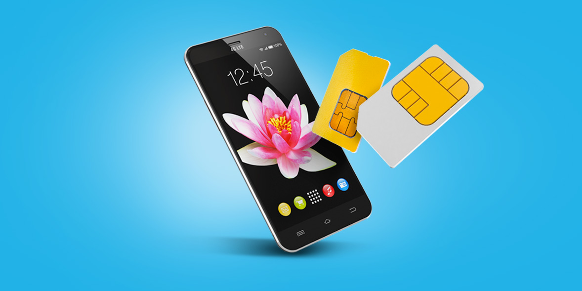 phone and sim card