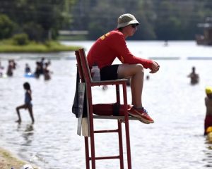 Lifeguard sitting